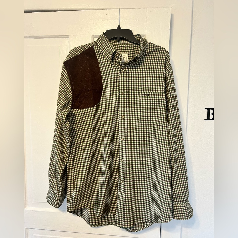 Gokey High Prairie Hunter Brushed Twill Button Up W/Shooting Patch